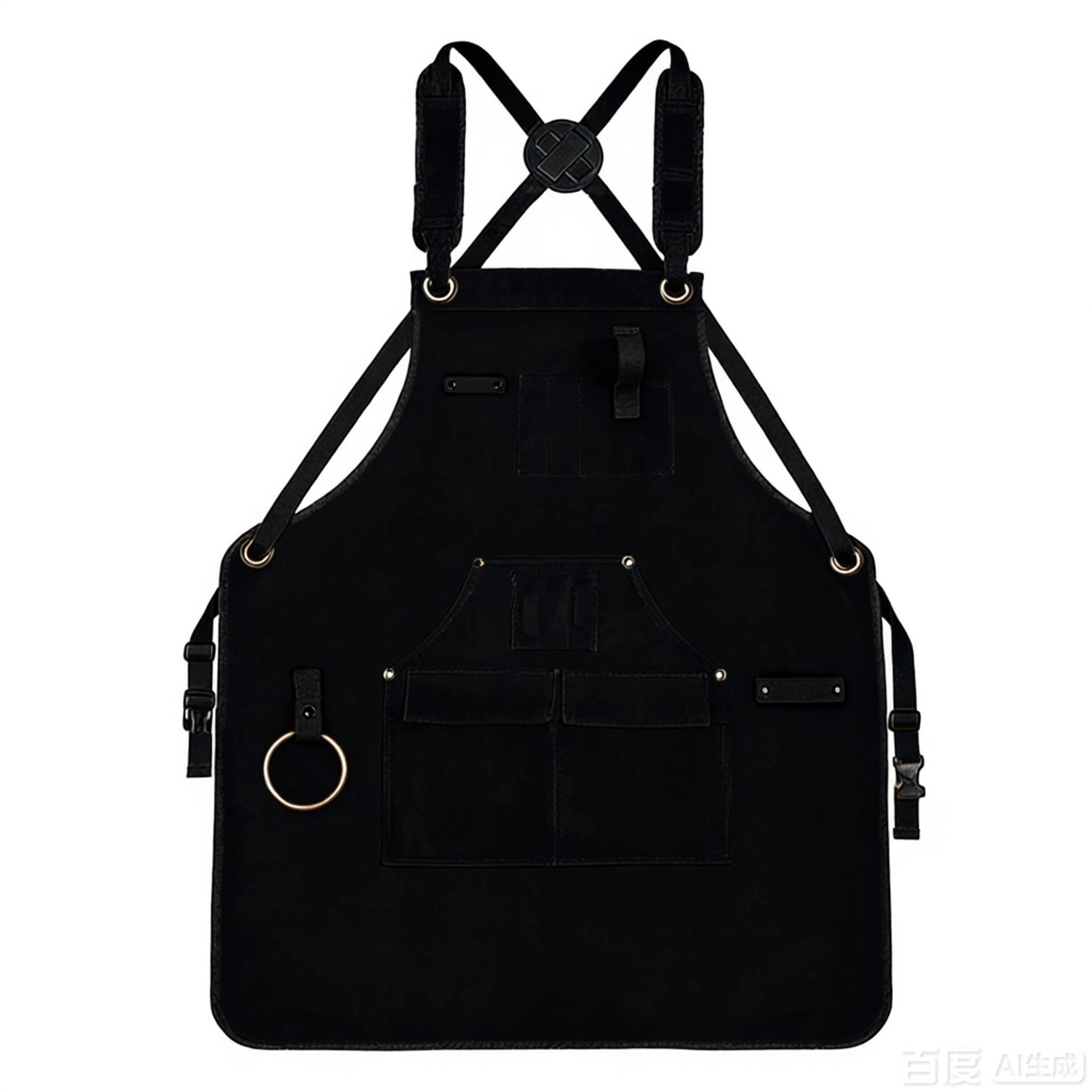 Alilang Unisex Full Coverage Work Apron with Multi Pocket Storage Canvas Utility for Workshop Gardening