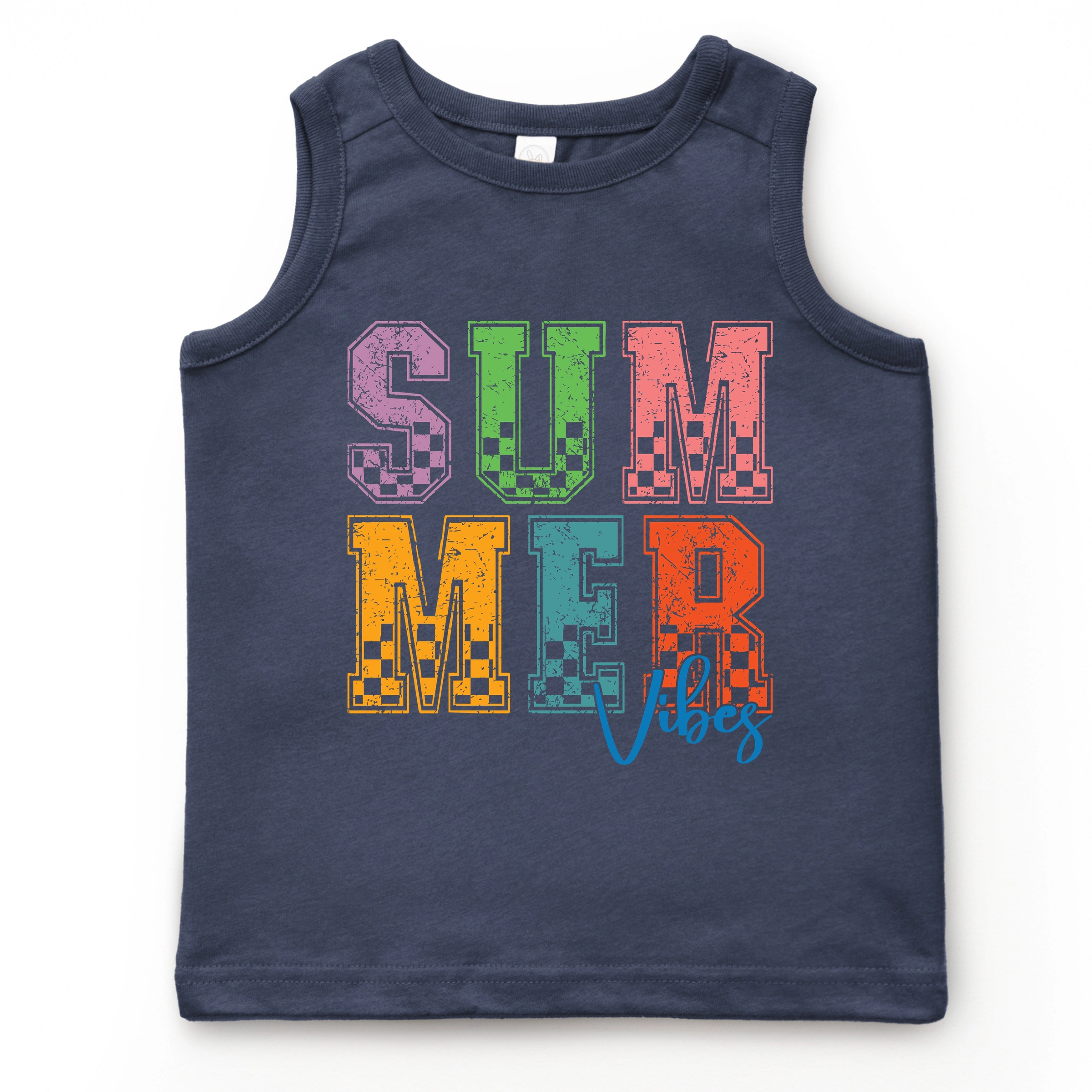 The Juniper Shop - Summer Vibes Checkered Youth Tank Top