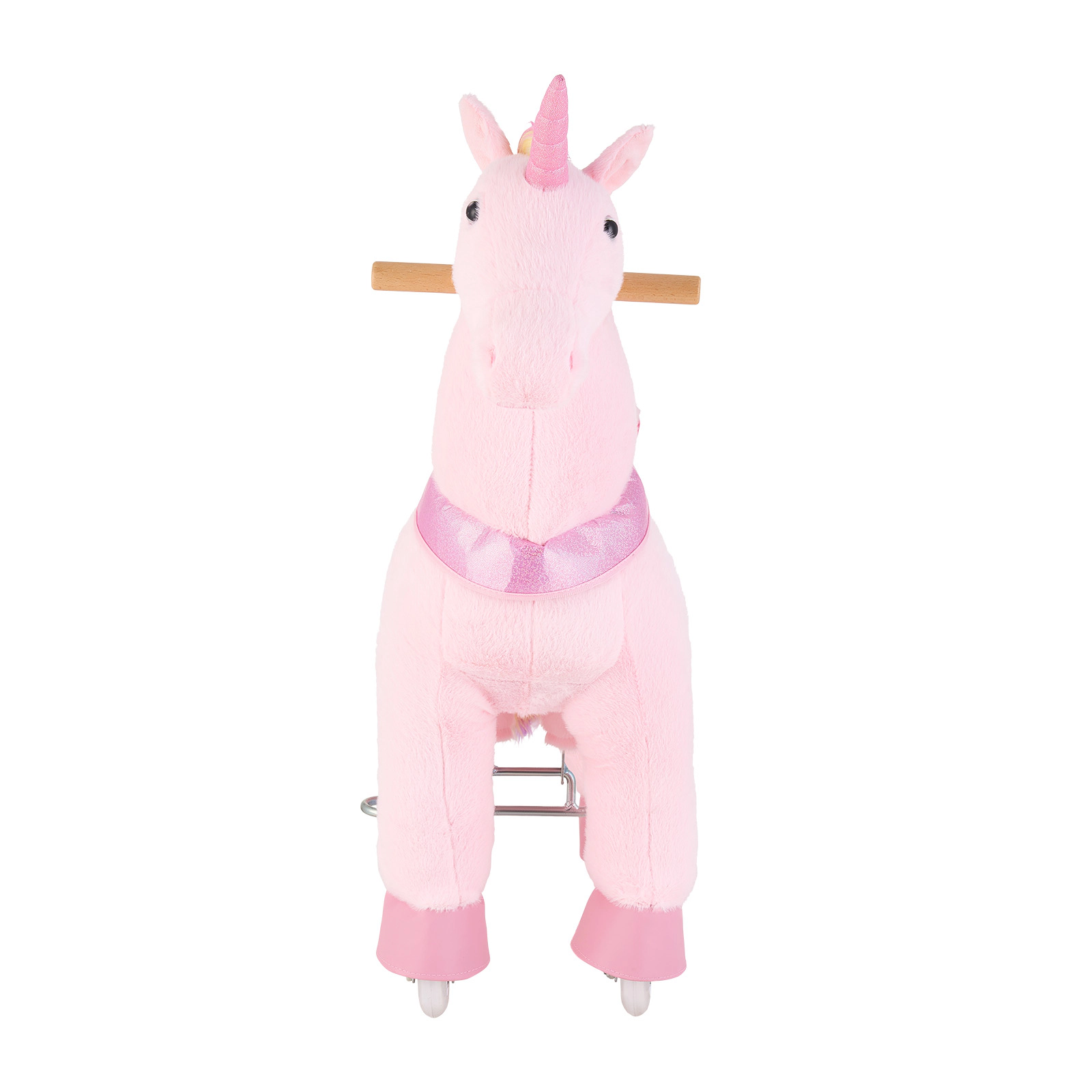HONGGE Ride On Unicorn Toy for Kids, Pink, Pedal-Powered, Anti-Roll Wheels, Ages 3-8, Holds Up to 110 lbs