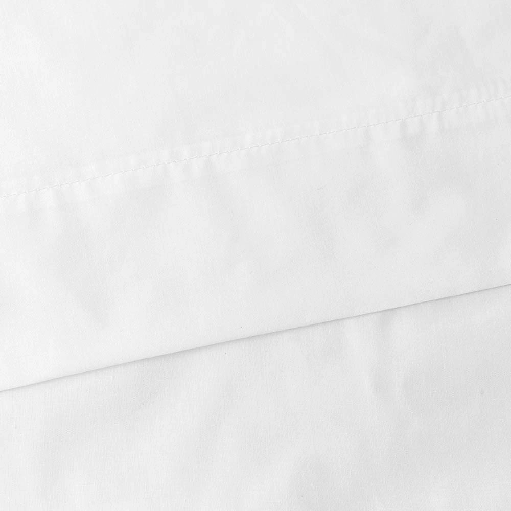 Ellis Classic Tailored Design in a Perma Press Fabric 3" Rod Pocket Tailored Pair with Ties 80"x72" White