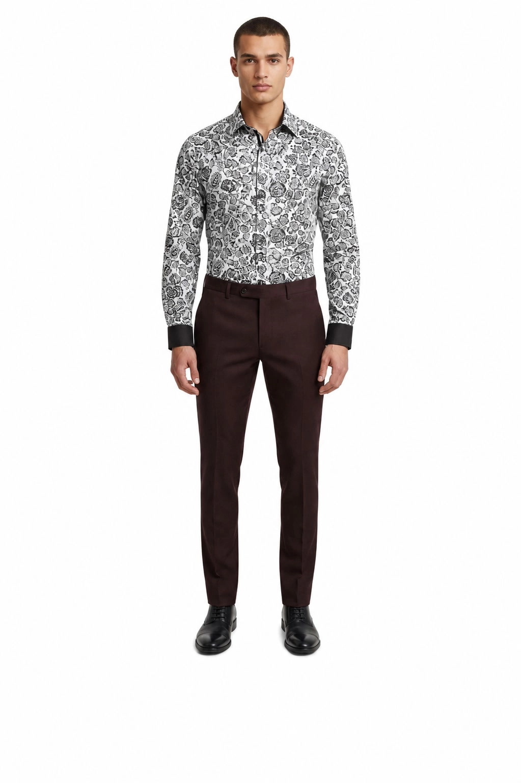 Elie Balleh Men's Slim Fit Dress Pants Slacks