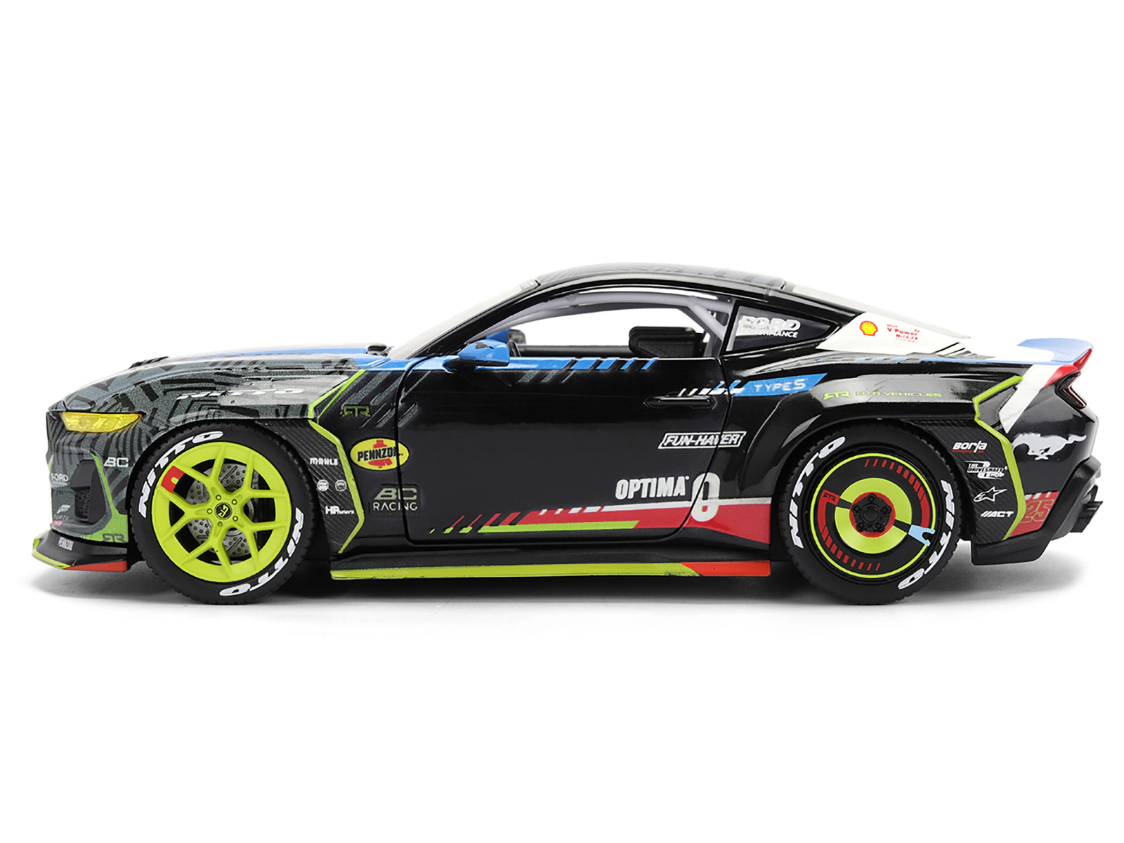 Jada Ford Mustang RTR #25 Vaughn Gittin Jr. "Formula Drift PRO Championship" (2025) with Lights "RTR Vehicles"