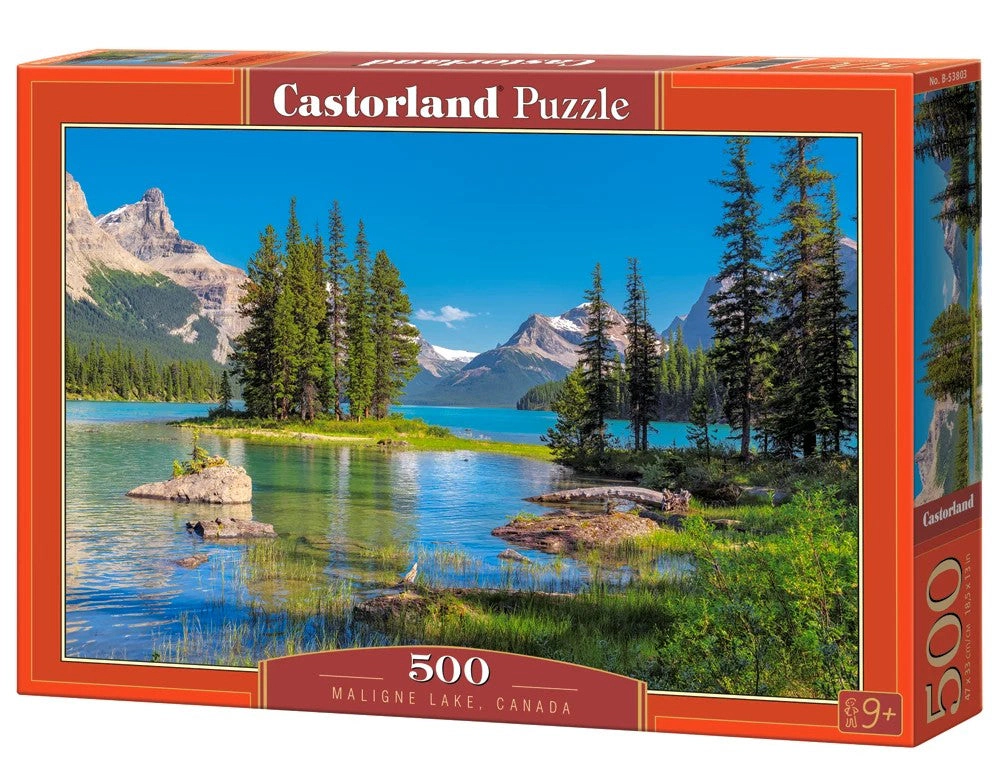 CASTORLAND 500 Piece Jigsaw Puzzles, Maligne Lake, Canada, Jasper National Park, Landscape, B-53803