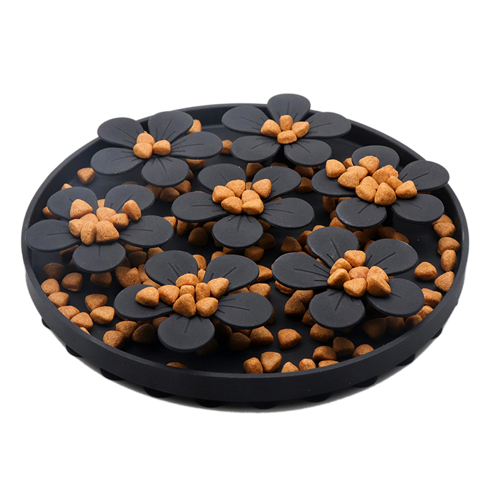 Silicone Pet Slow Feeder Mat, Anti-Choking Licking Feeding Pad for Dog IQ Training