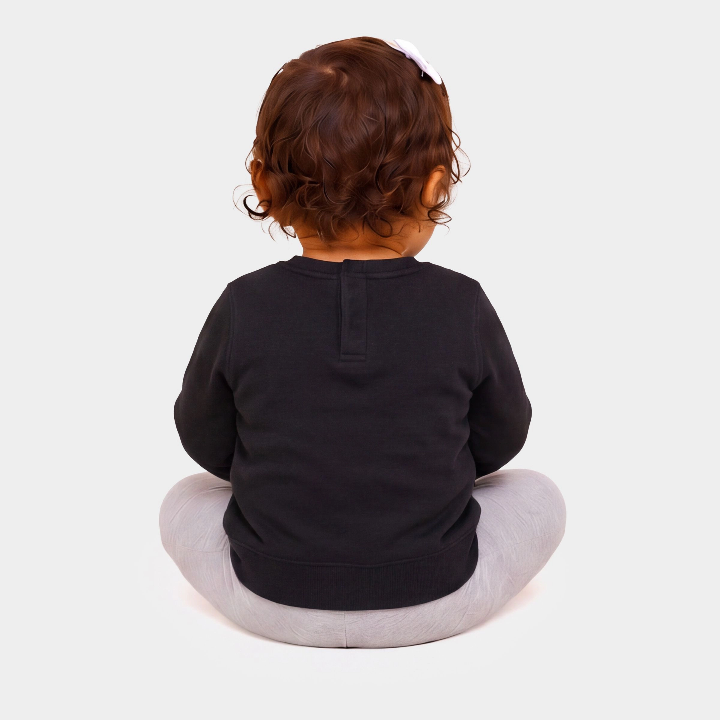The Juniper Shop - Infant Crew Fleece Sweatshirt Crisp Fall Mornings Distressed