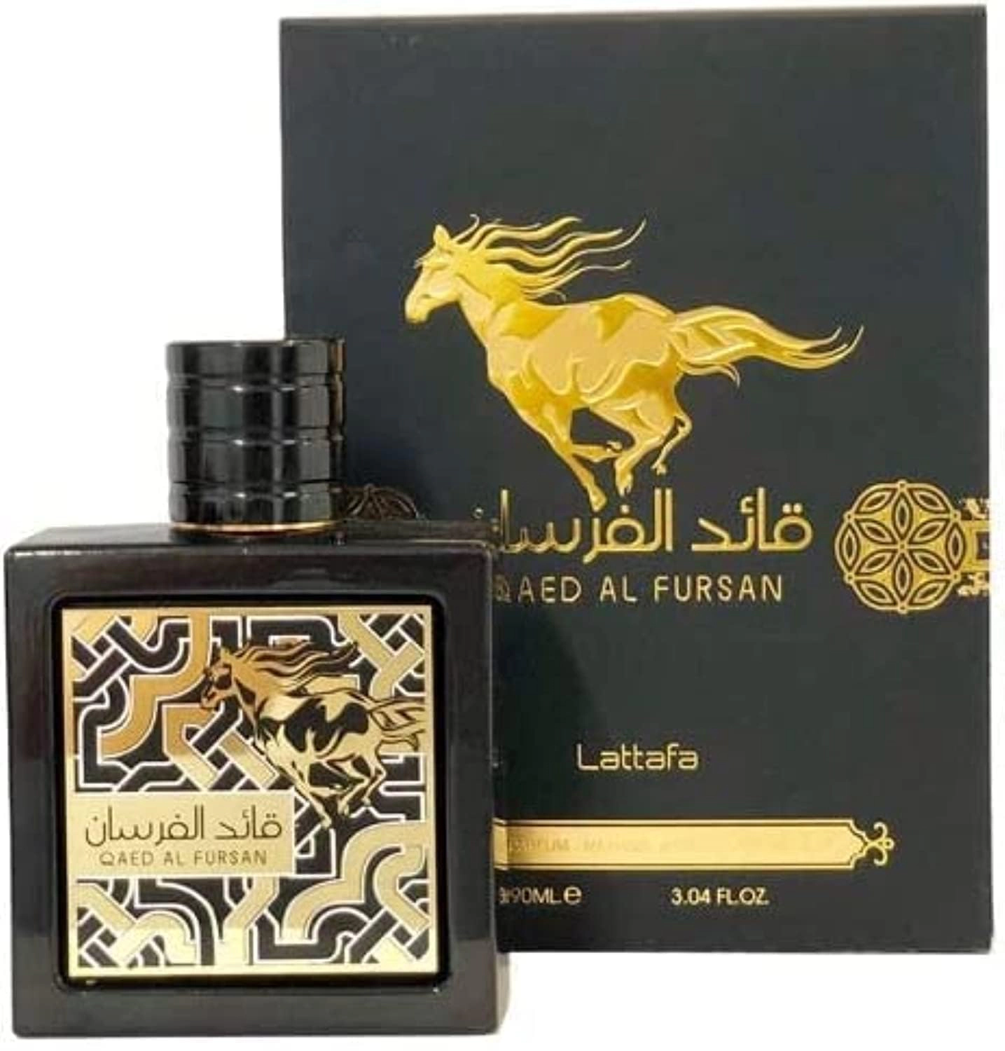 Lattafa Qaed Al Fursan Eau de Parfum for Men, 3.04 oz (90 mL)