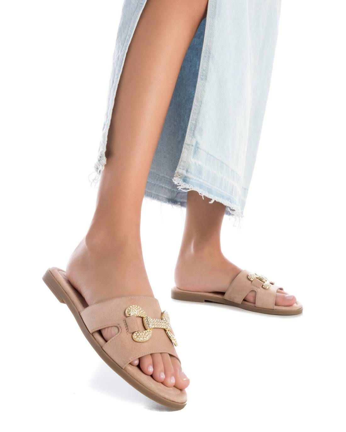 XTI Women's Sandals Open Toe Flat Casual