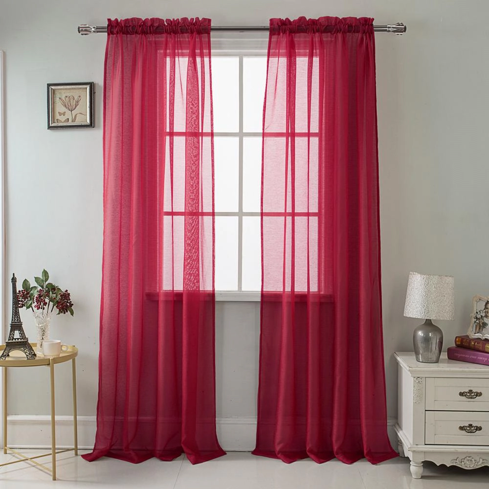 RT Designers Celine Sheer Rod Pocket Curtain Panel Pair - 55x90