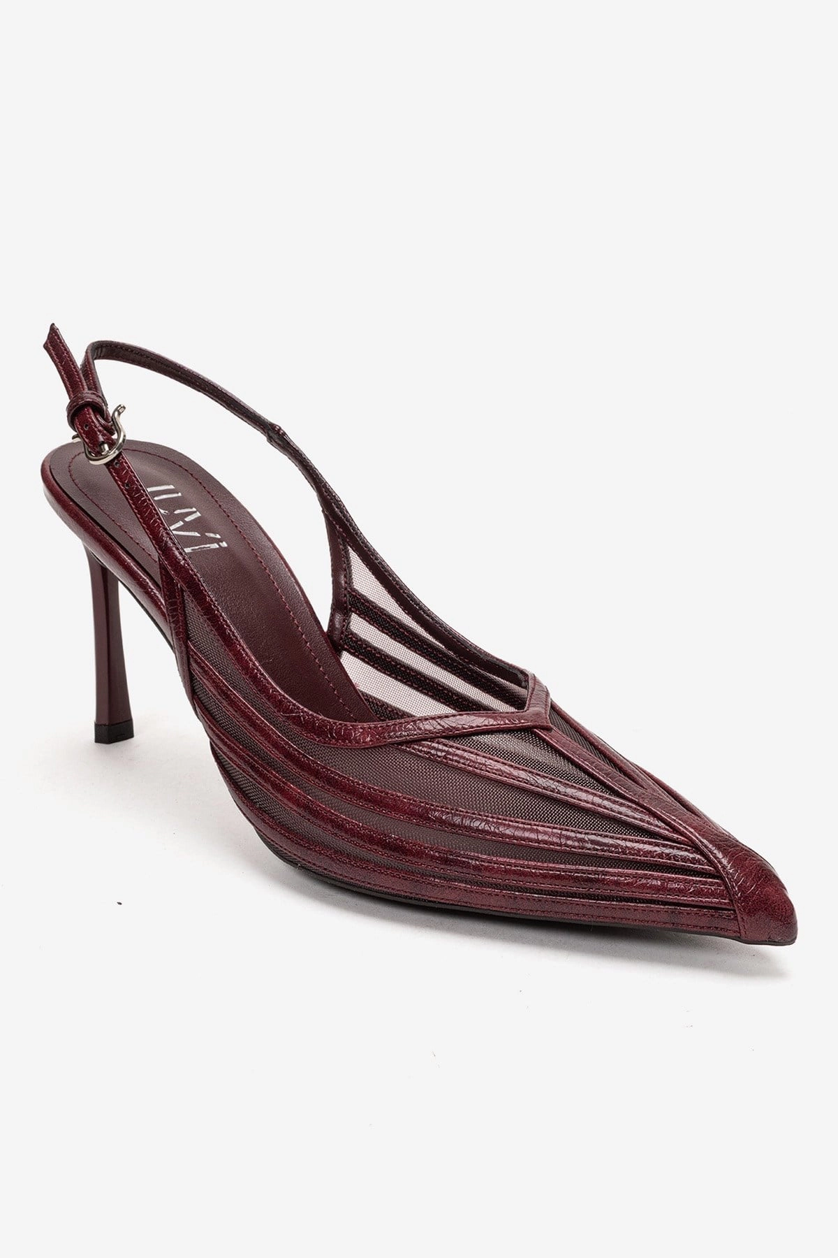 Prologue Shoes Womens Eleana Slingback Mesh Stiletto Pump