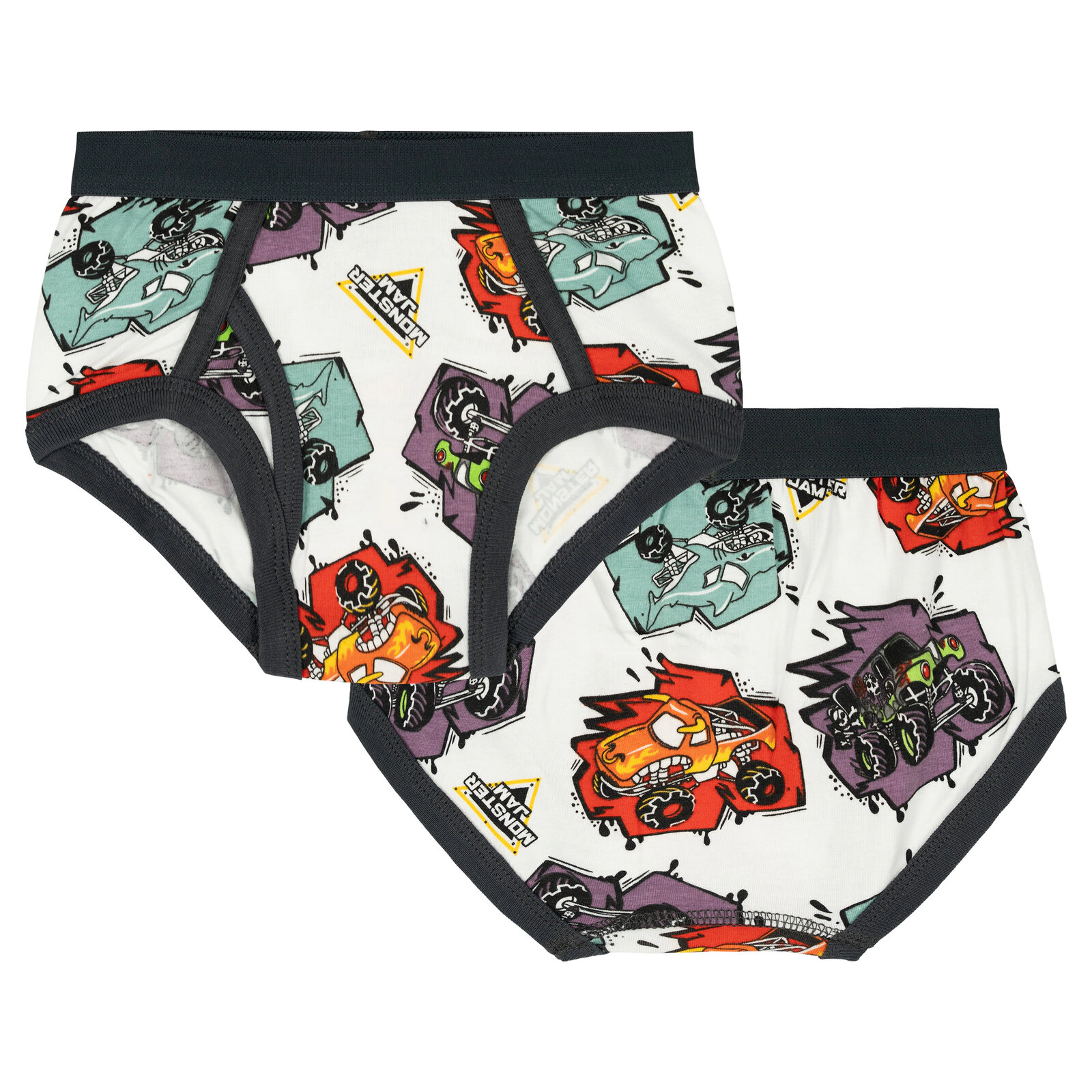 Monster Jam Boys' 5-Pack Anti Chafing Briefs