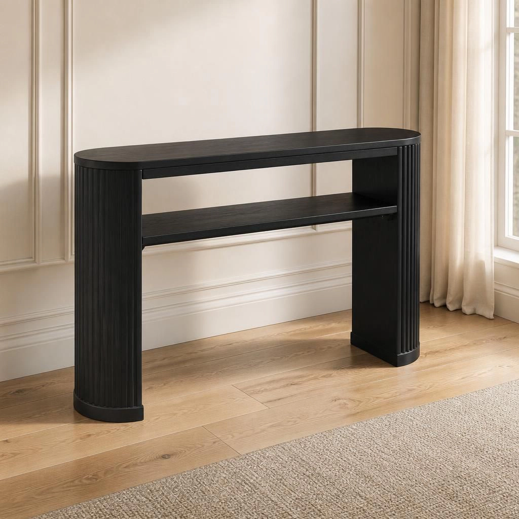 GOODSILO Solid Wood Console Table for Entryway Hallway