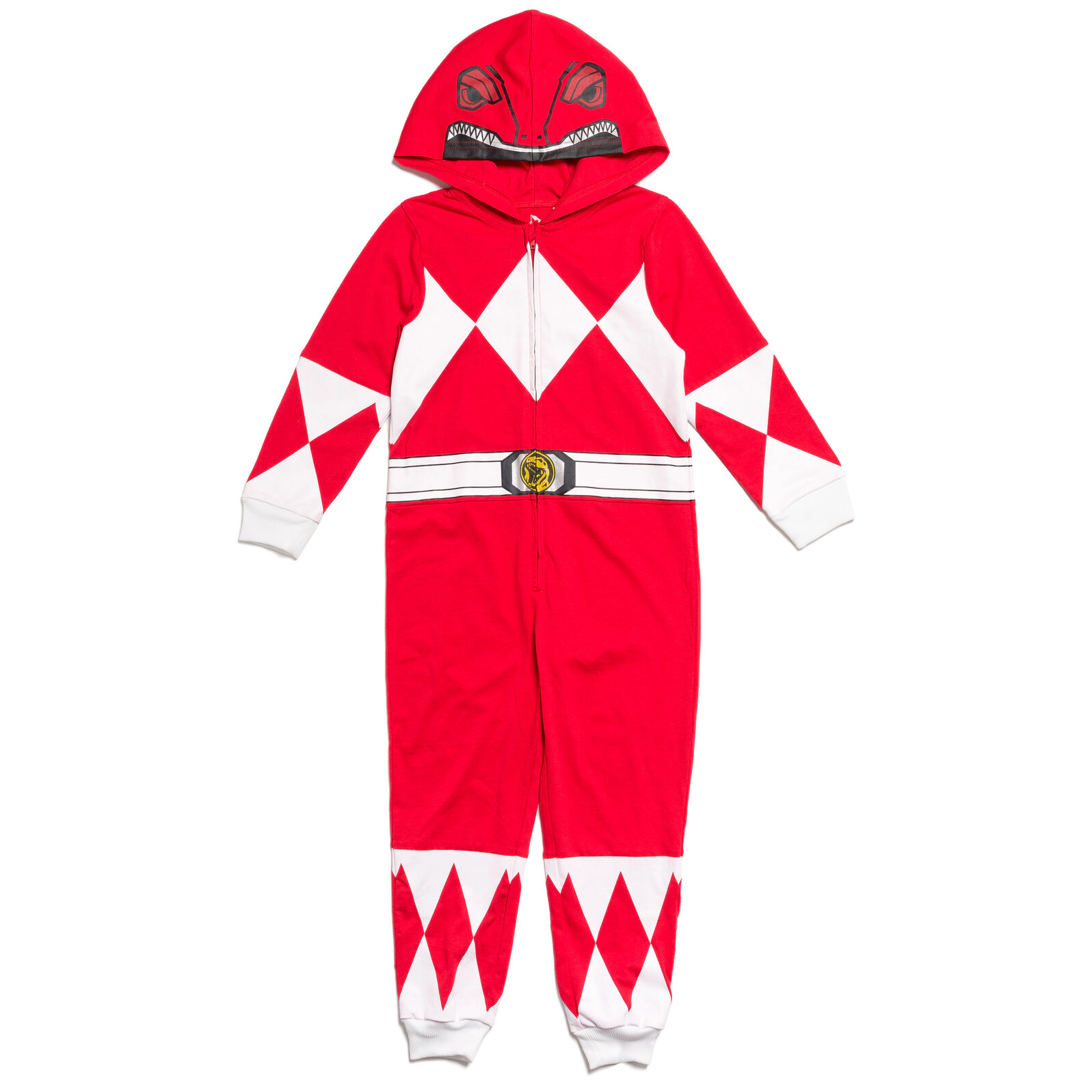 Power Rangers Cosplay Hooded One Piece