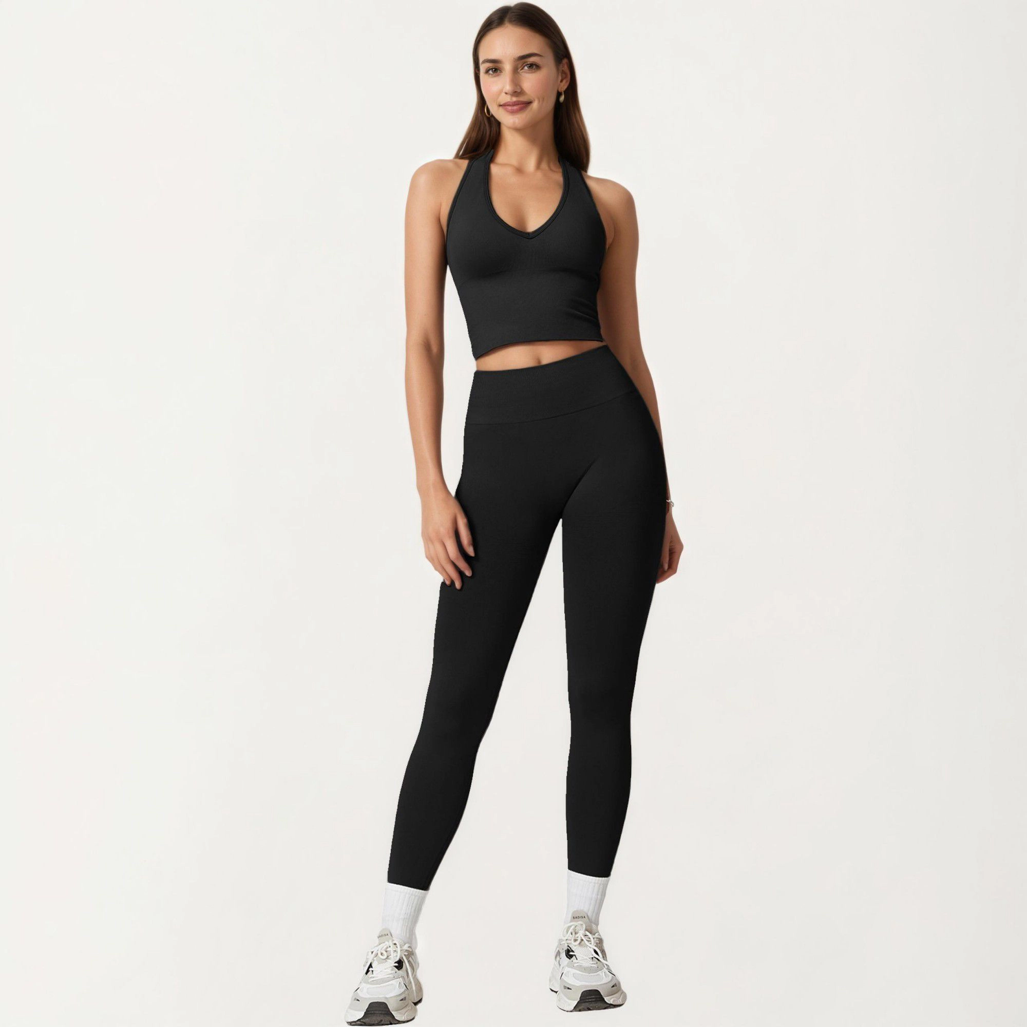 Anna-Kaci Active Women's High Waist Seamless Athletic Leggings with Sculpting Fit Stretch Fabric