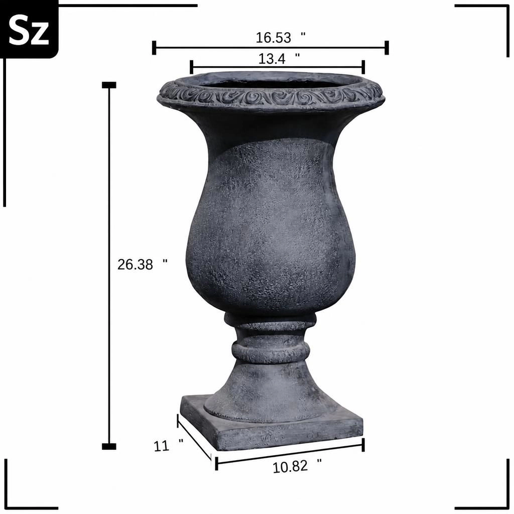 WOW PIONEER Large Tall Decorative Outdoor Planter