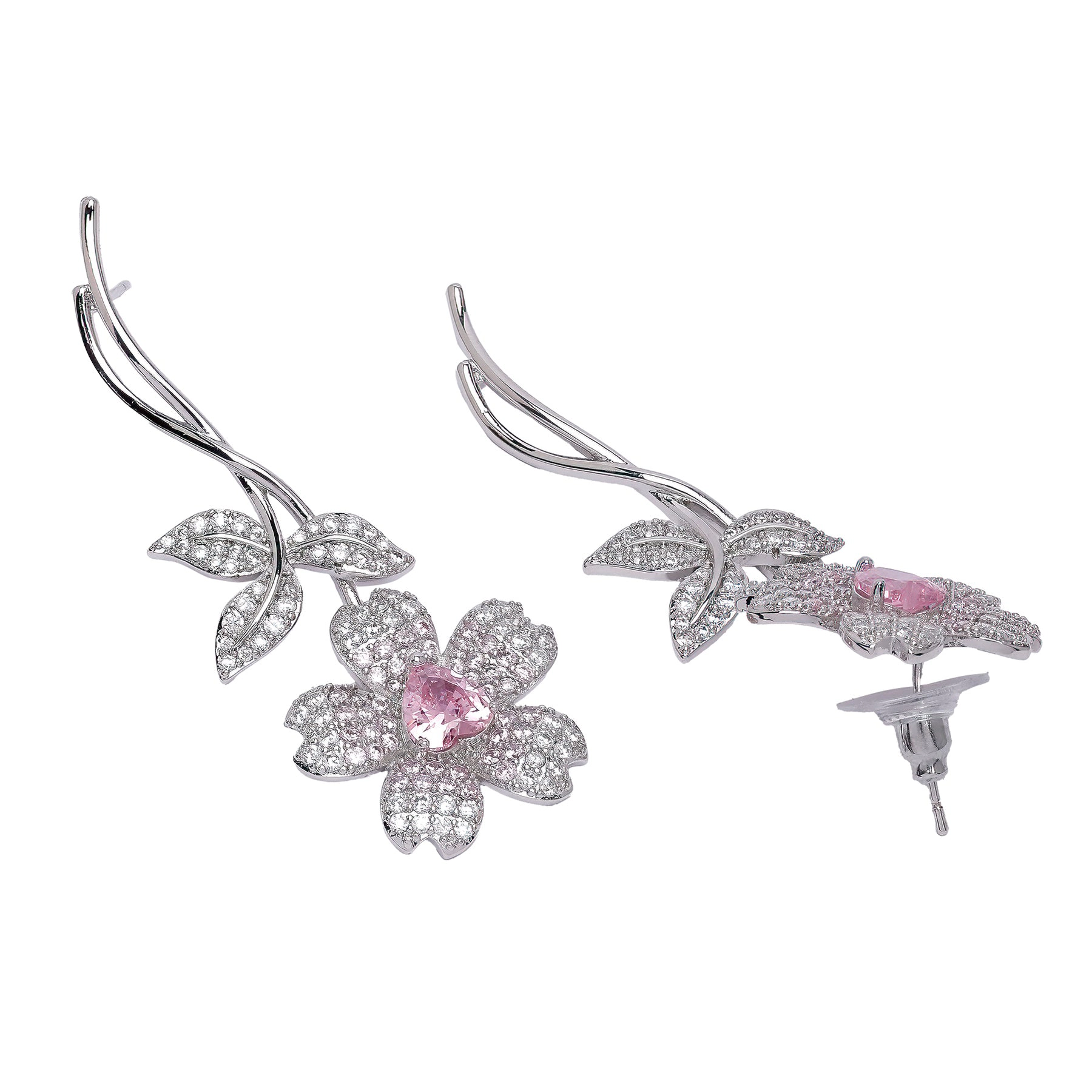 AGP PARIS Womens Diva Modern Daisy Drop Earrings
