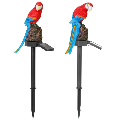 GBruno Solar-Powered Parrot Garden Light
