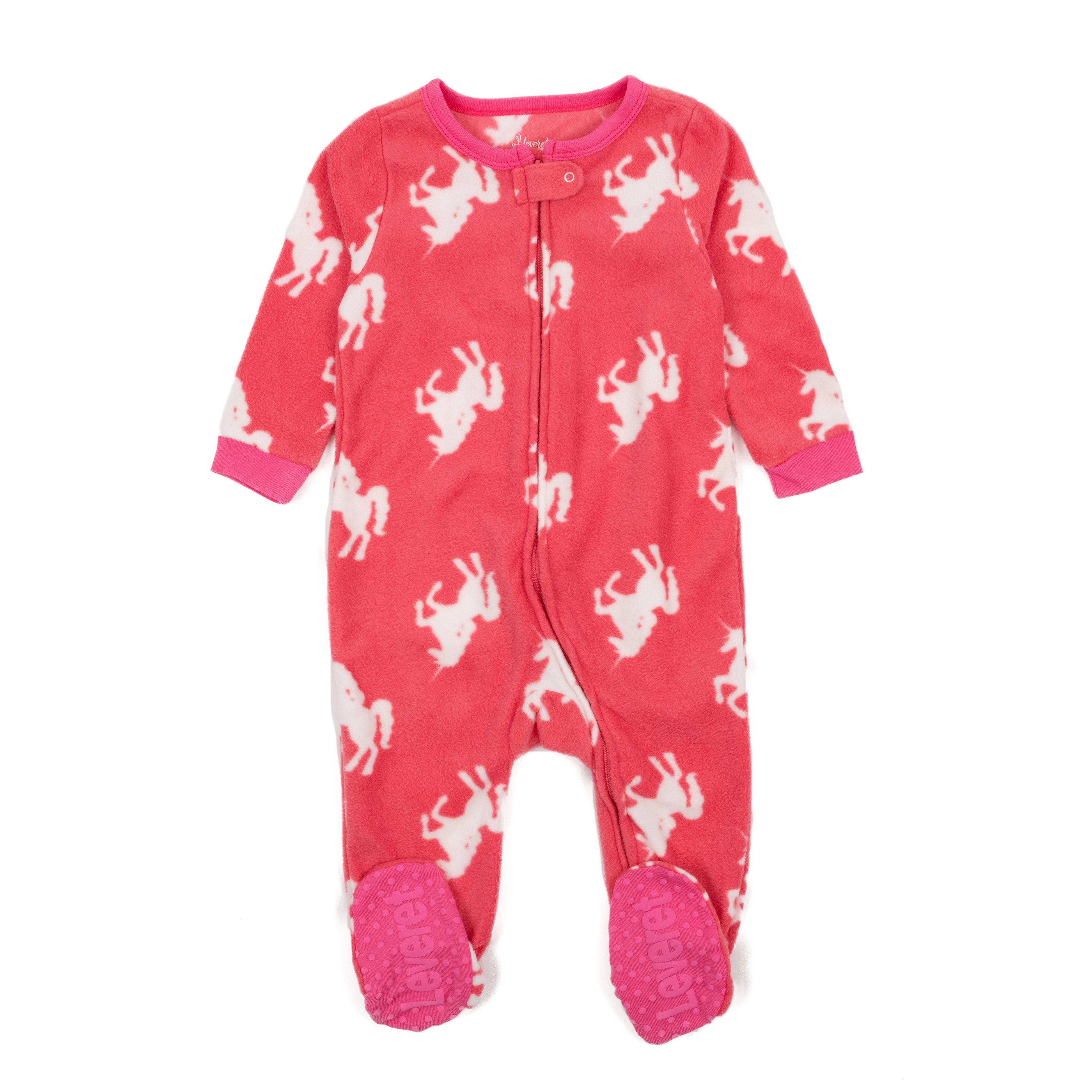 Leveret Baby/Toddler Girls Novelty Fleece Footed Pajamas