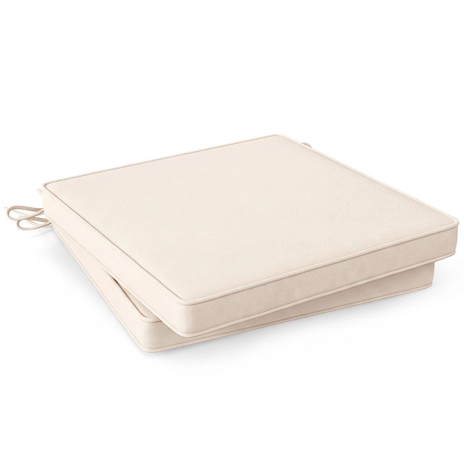 LJG Outdoor Chair Cushion Set of 2 Waterproof Fade-Resistant Olefin Seat Cushions