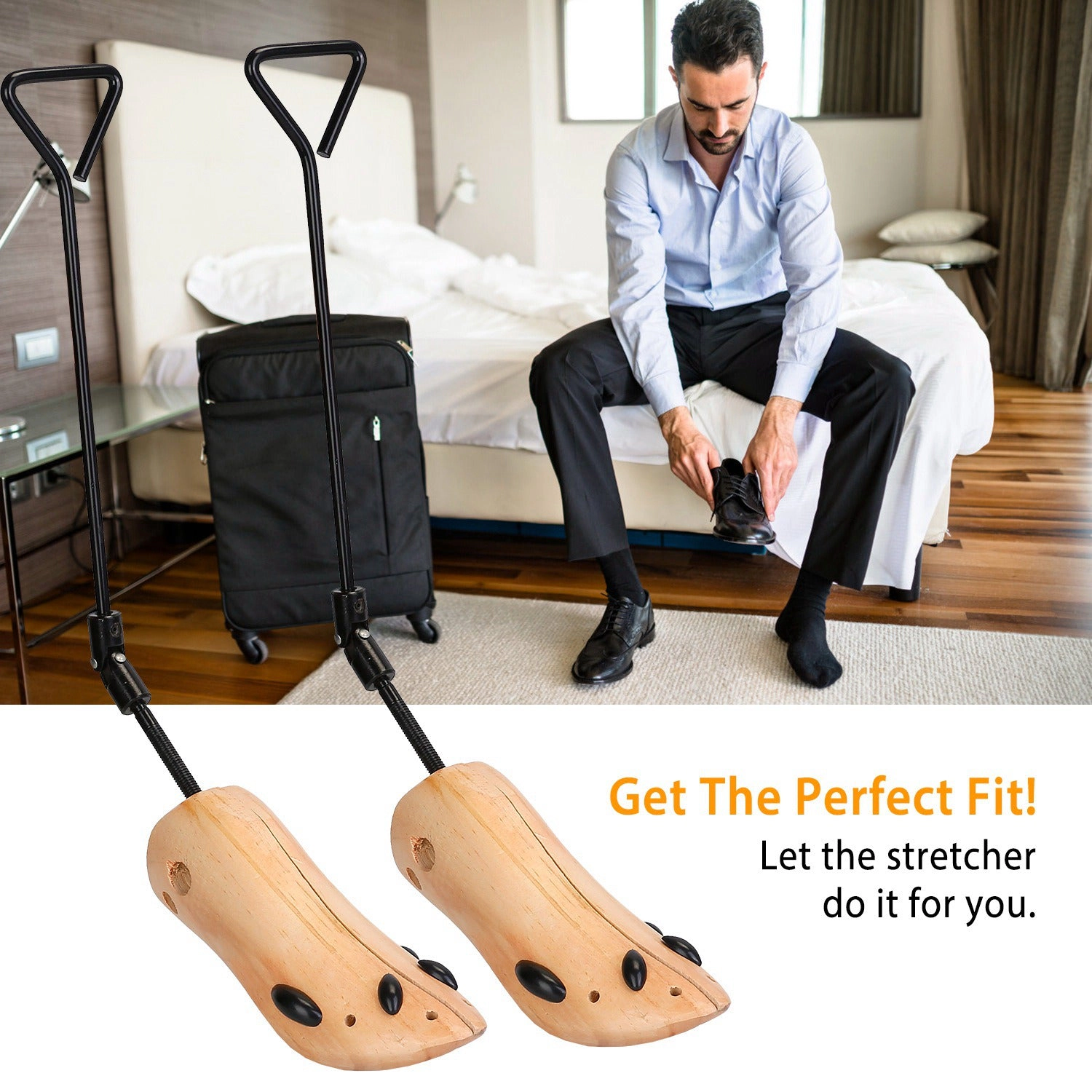 GBruno Adjustable Wooden Boot Stretcher Shaper