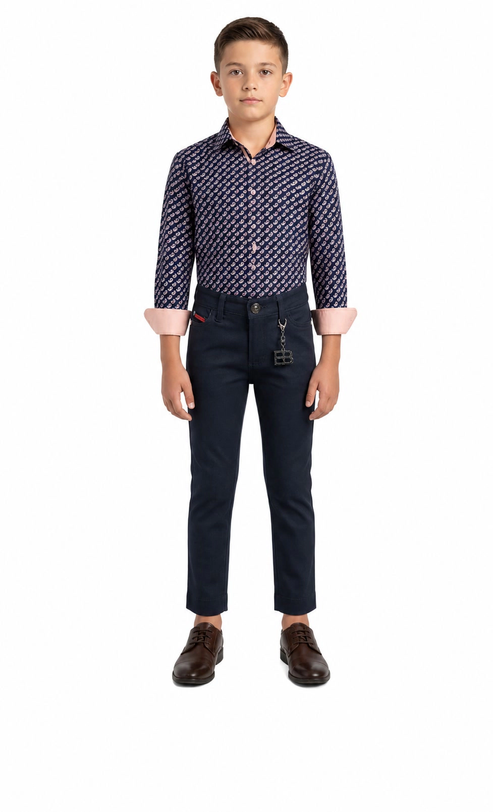 Elie Balleh Boys Slim Fit Boys' Paisley Button-Down Shirt