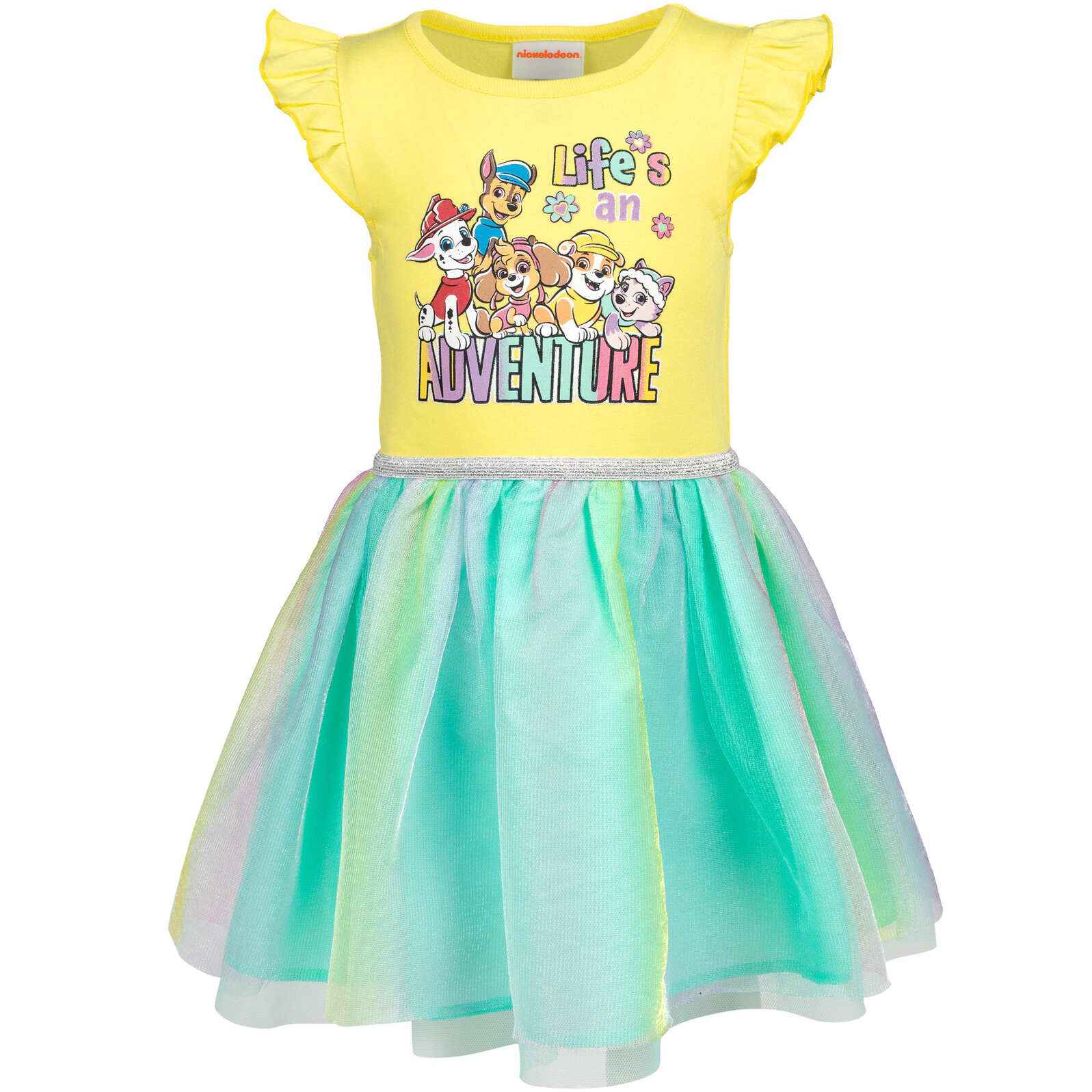 Paw Patrol Girls' Short Sleeve Tutu Dress