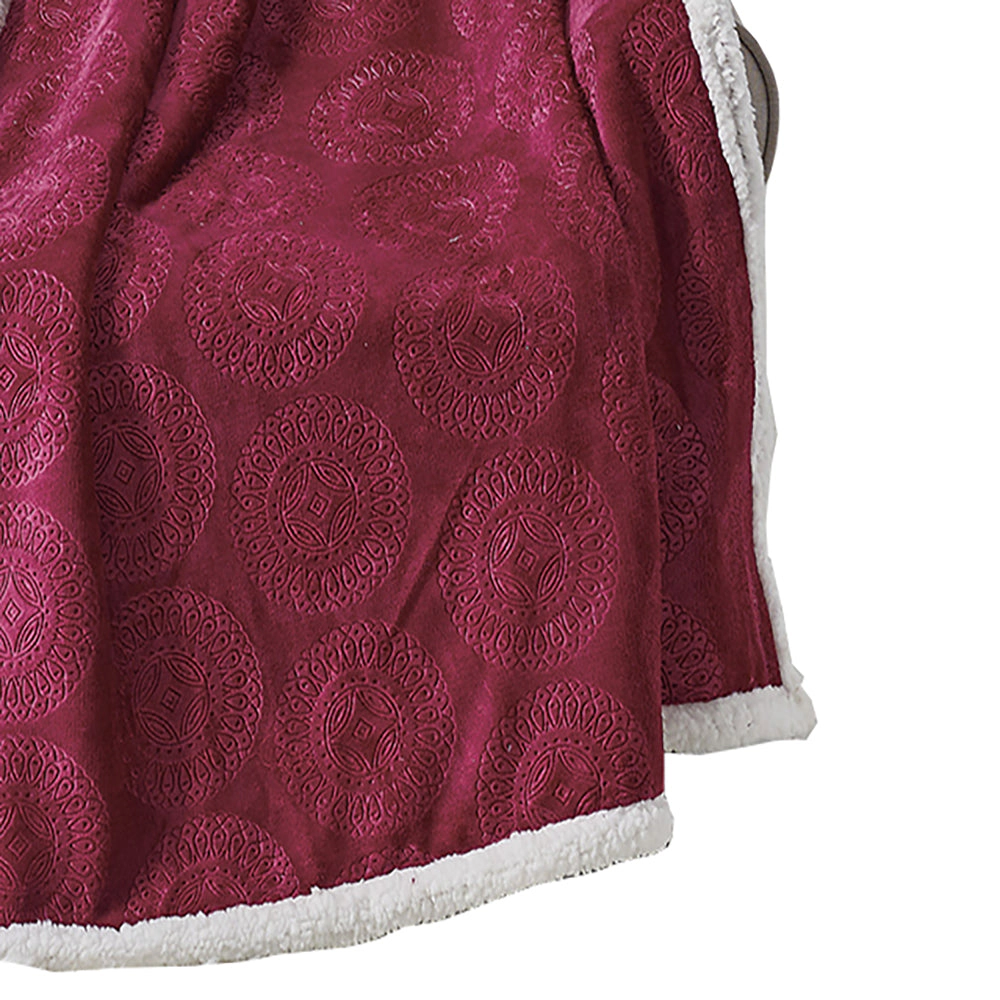 Plazatex Caesar Sherpa Decorative Super Soft Throw Blanket for Sleep/Decor 50" x 60