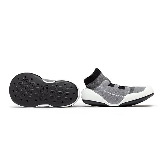 Komuello Toddler Boy First Walk Sock Shoes Walker - Black