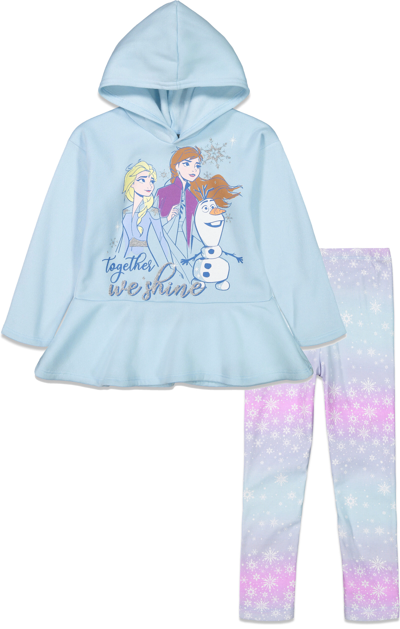 Disney Frozen Girls' 2-Piece Hoodie and Pants Set