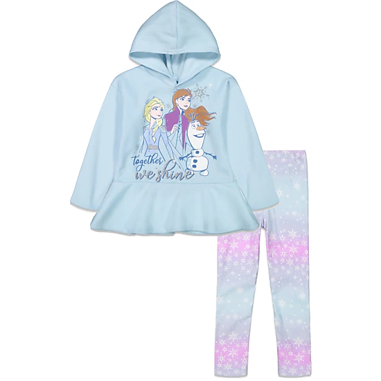 Disney Frozen Girls' 2-Piece Hoodie and Pants Set