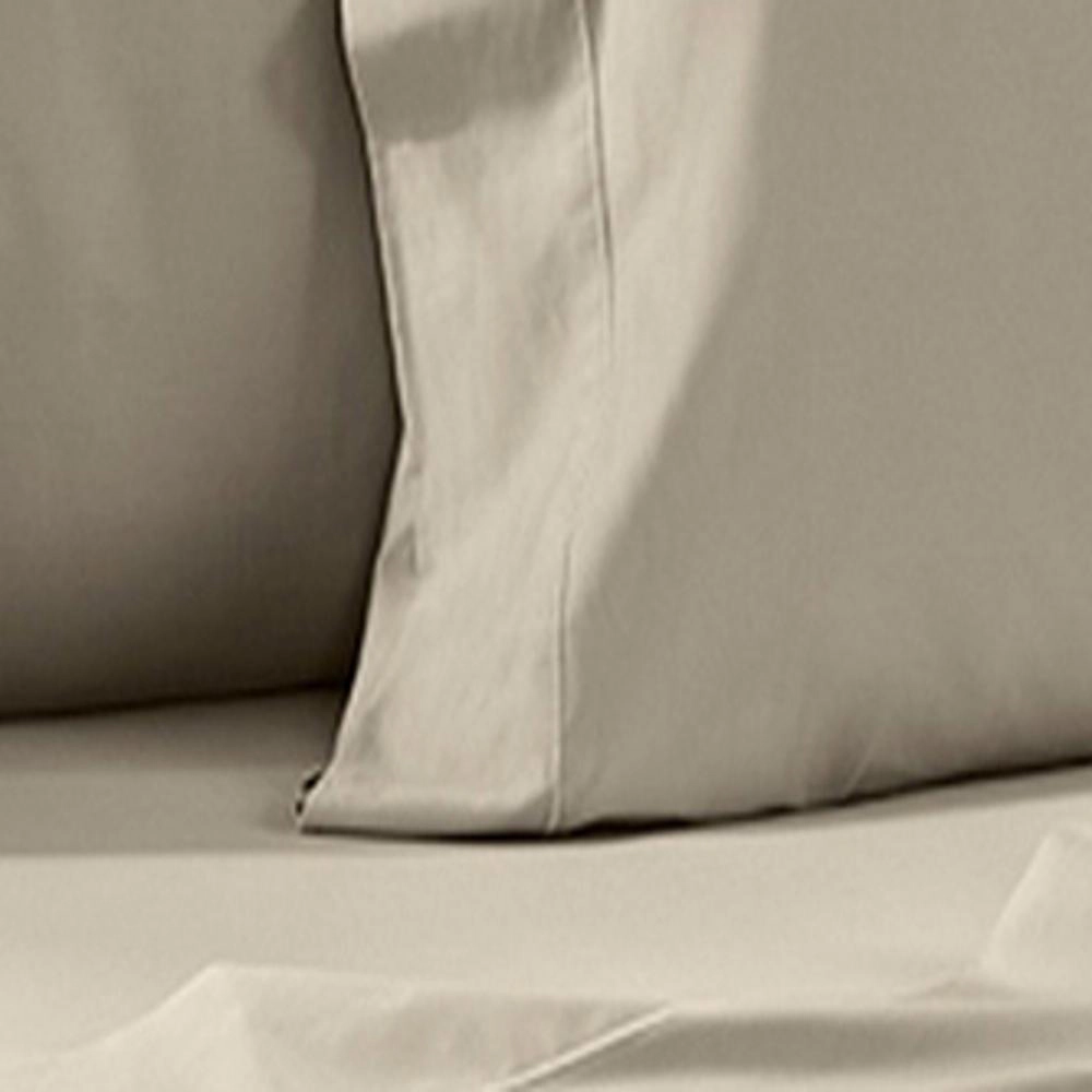 Perthshire Platinum Concepts 1200 Thread Count Solid Sateen Sheet 4 Piece Set Queen Taupe