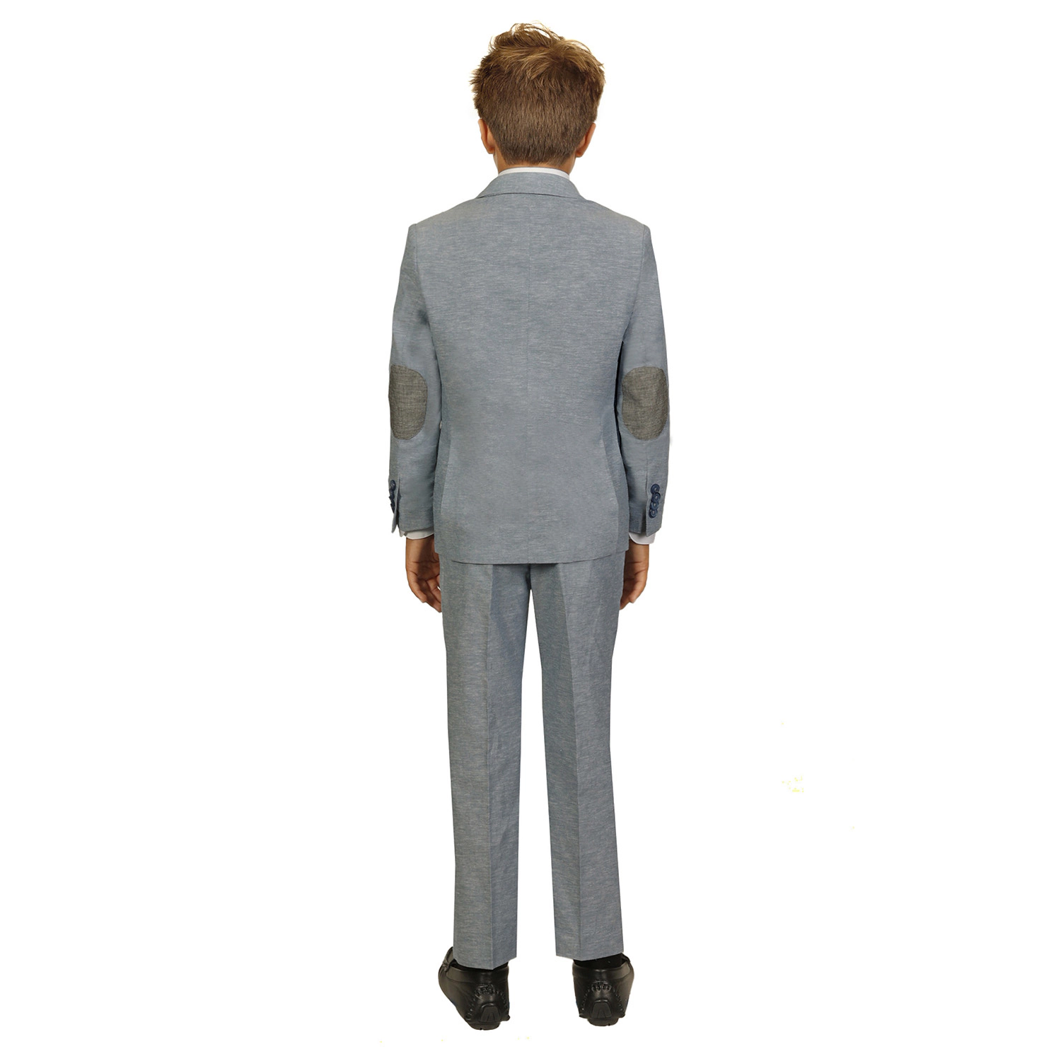 Gioberti Boy's Linen Blend Suit Set Jacket And Dress Pants