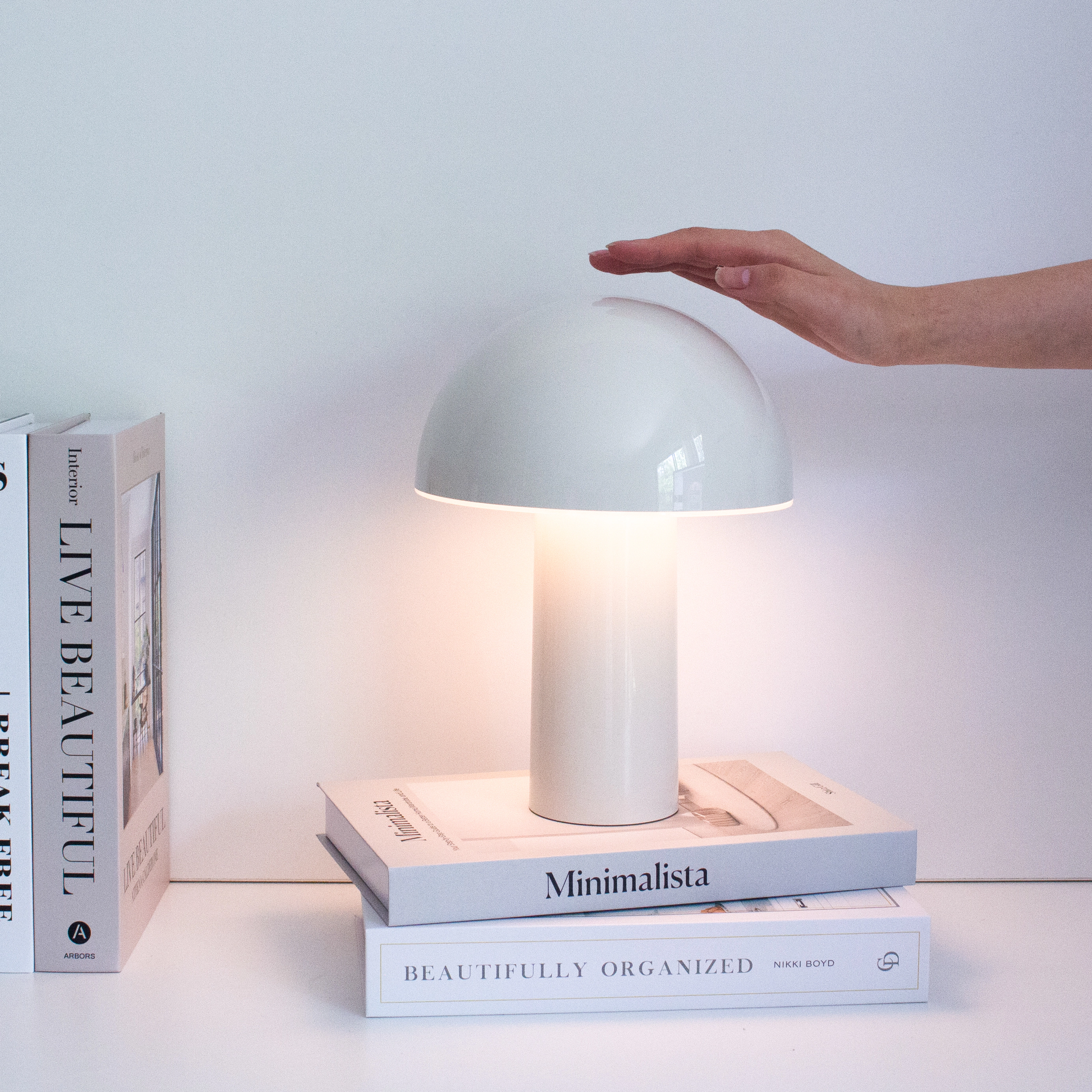 Brightech Celia Portable Mushroom Table Lamp
