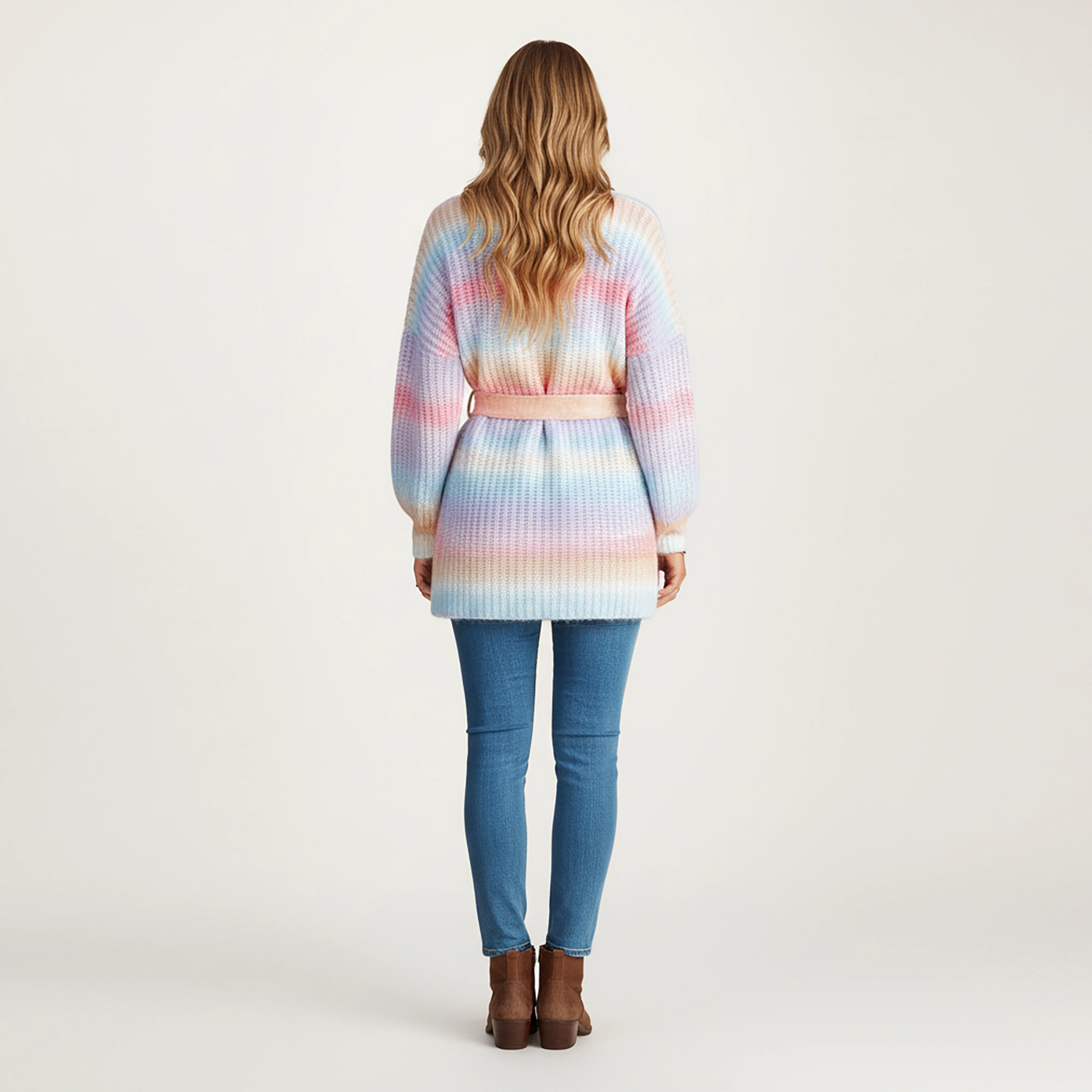 Anna-Kaci Women's Long Sleeve Soft Knit Open Front Cardigan