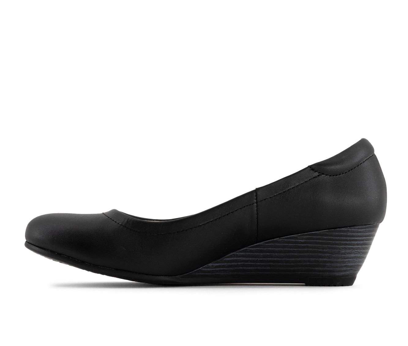Andrea Womens Leather Wedge Loafers