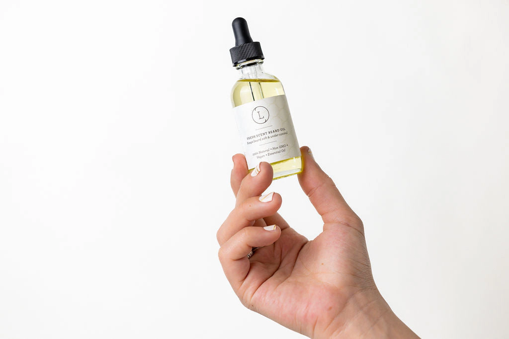 Lizush  Natural Handmade Beard Oil - 2 oz, Non-Greasy Beard Softener and Moisturizer