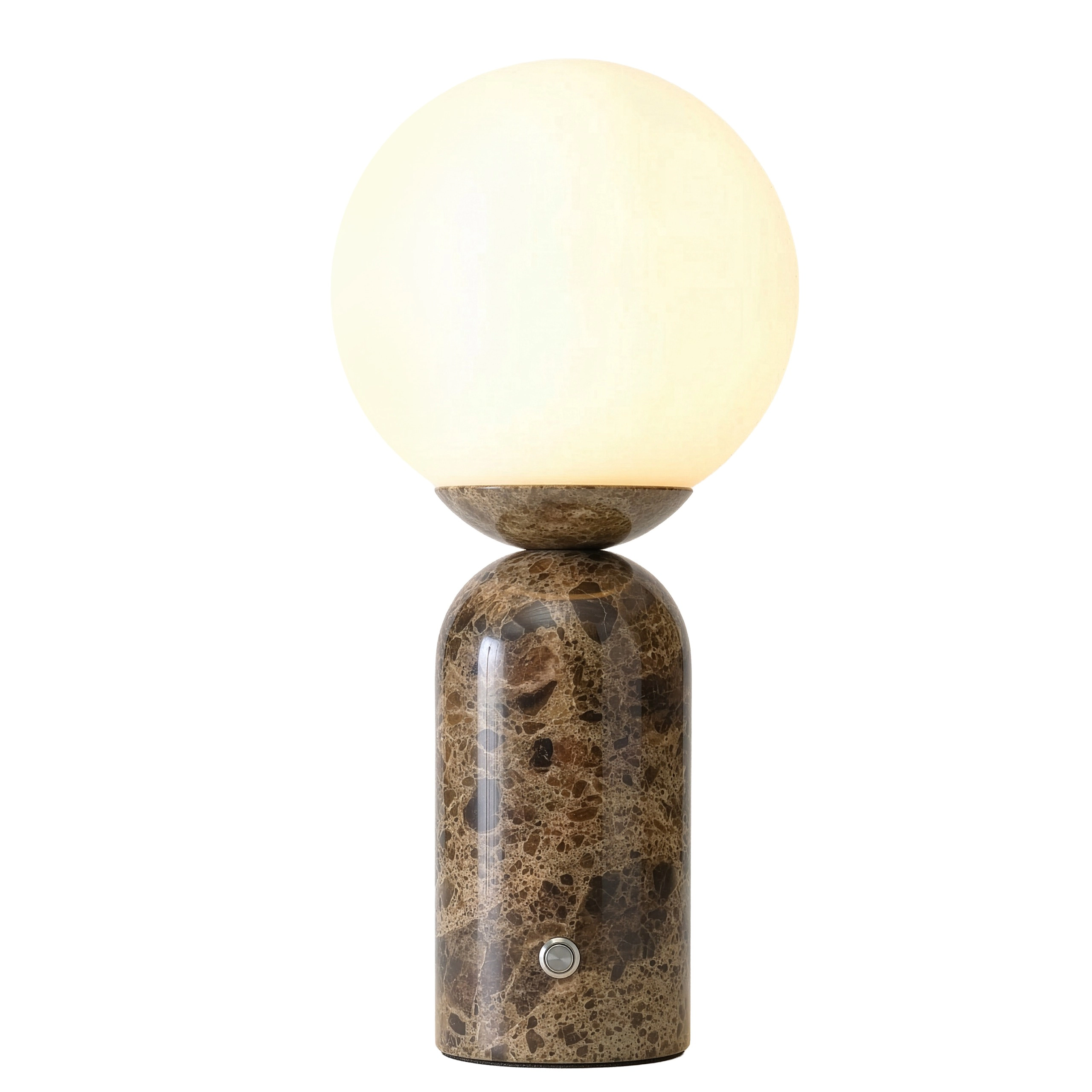 Brightech Mila Tall Glass Marble Table Lamp