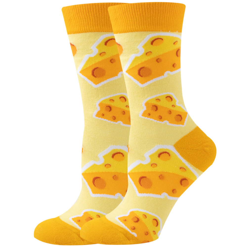 Wardrobe Whimsy 6 Pairs Women Colourful fun Socks Cute Crazy Food Sock Christmas Stocking