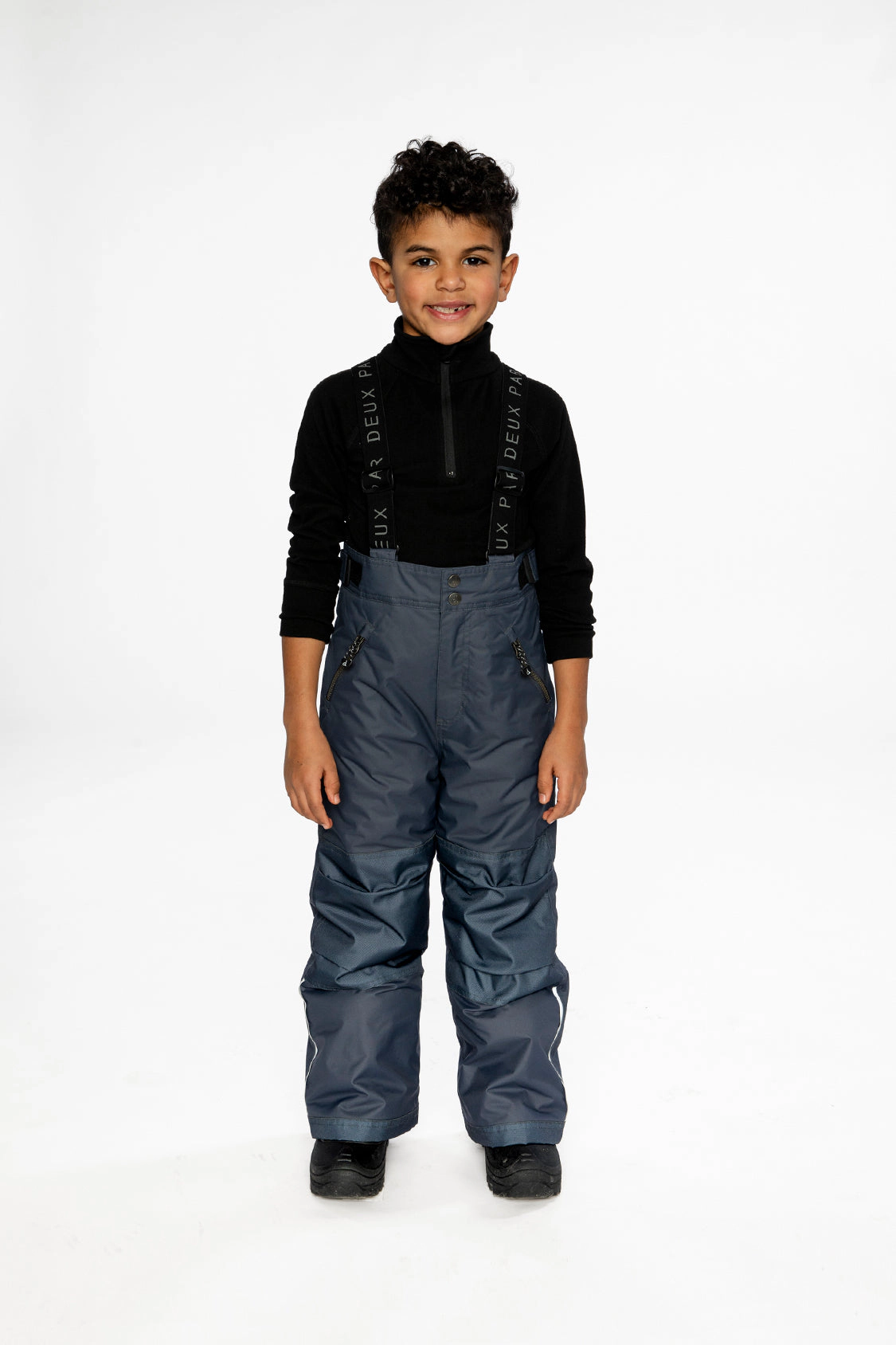 Deux par Unisex Play Cordura-Reinforced Snow Pants with Adjustable Suspenders