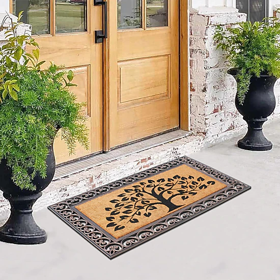 A1 Home Collectionss Coir and Rubber Door Mat 30x48 Inches Anti