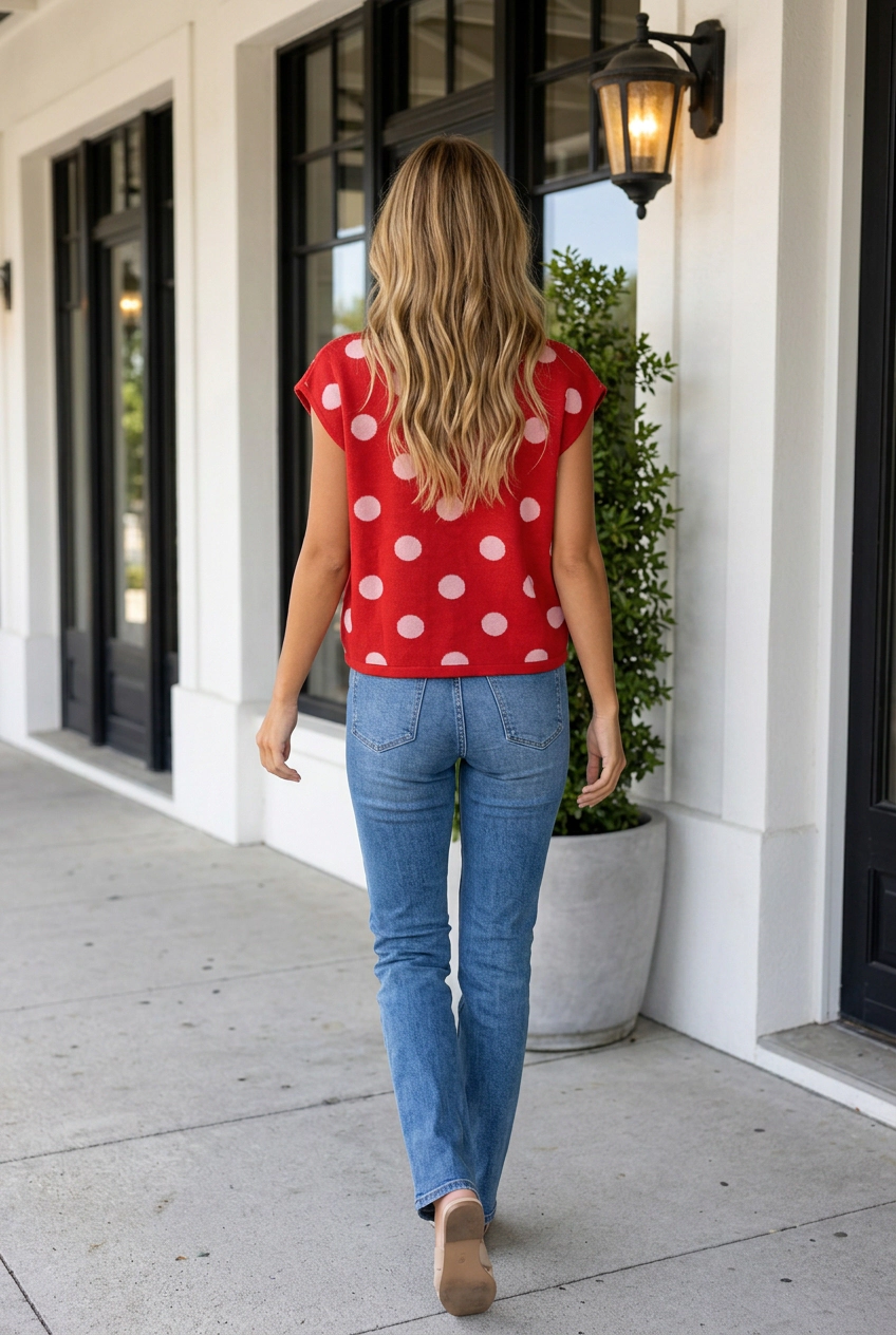 Threaded Pear Shirley Knit Drop Shoulder Sweater