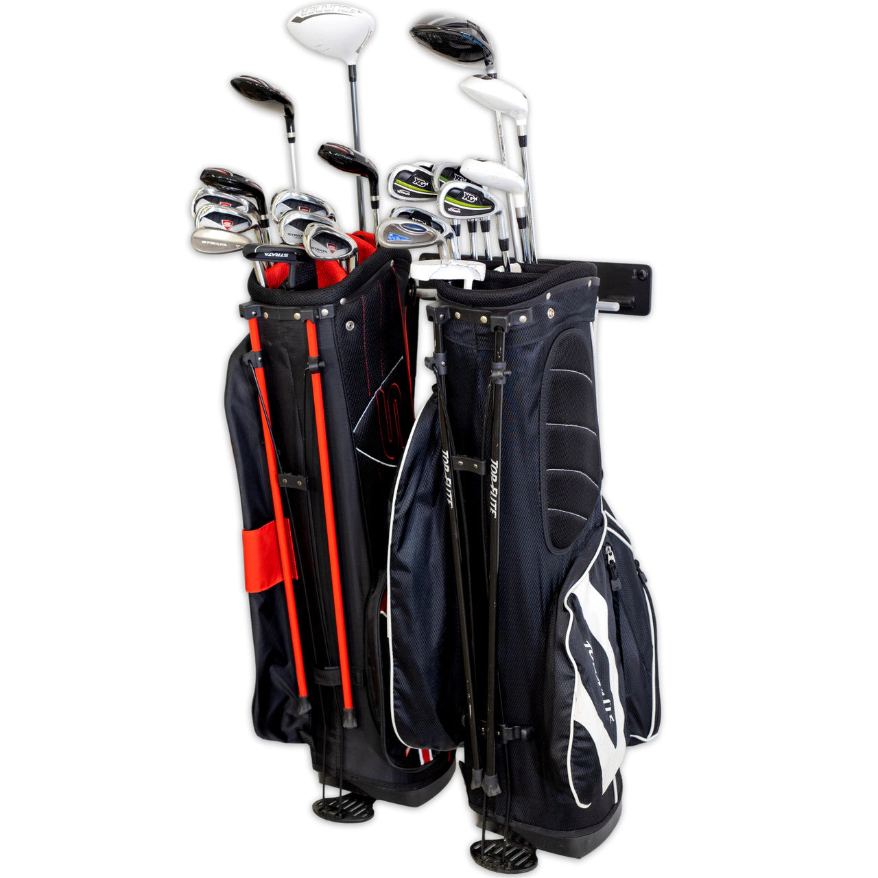 StoreYour Torrey Pines Golf Bag Storage Rack, Holds 2 Golf Bags