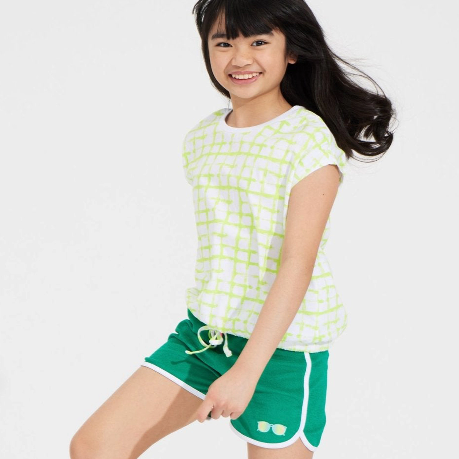 Rockets of Awesome Lime Wire Cinched Top for Girls