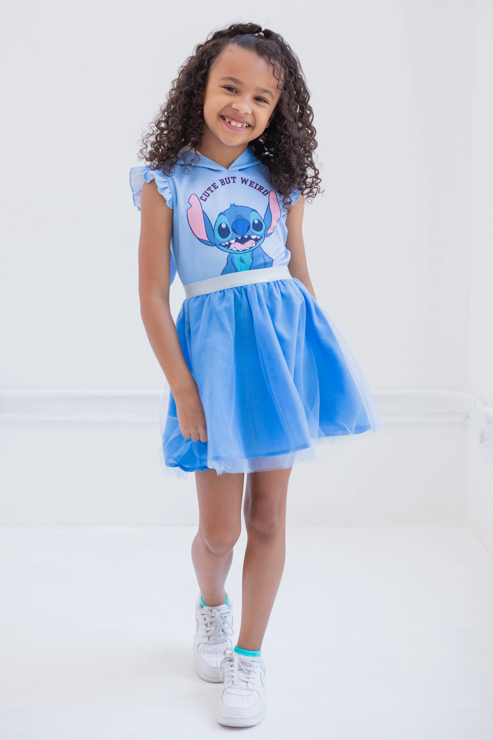Disney Lilo & Stitch Girls' Cosplay Hooded Tutu Dress