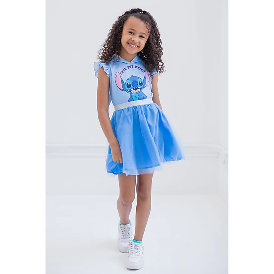 Disney Lilo & Stitch Girls' Cosplay Hooded Tutu Dress