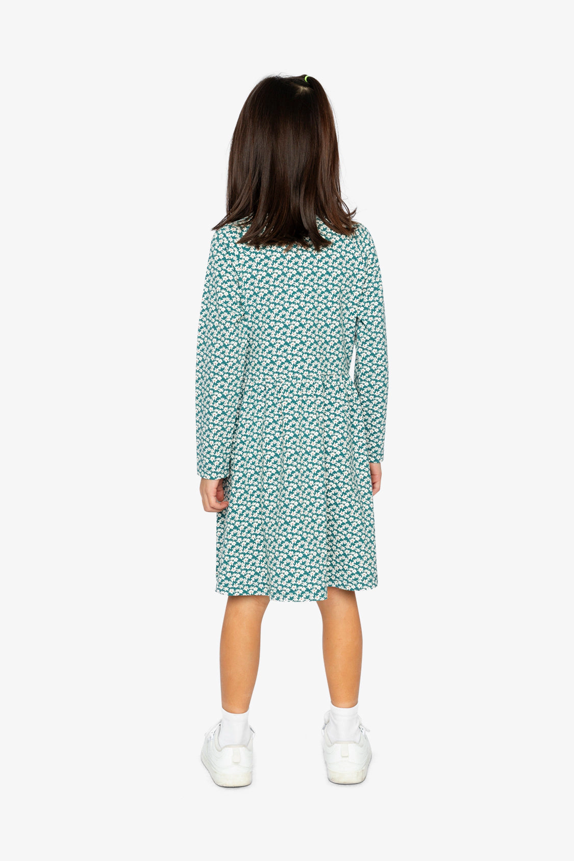 Deux par Girls Floral Print Patch-Pocket Organic Cotton Dress