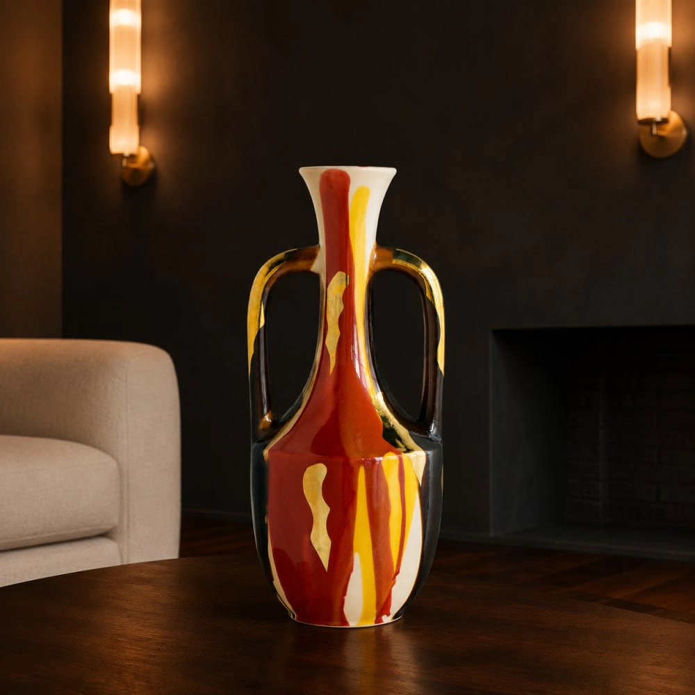 Toemoa Decorative Ceramic Accent Vase