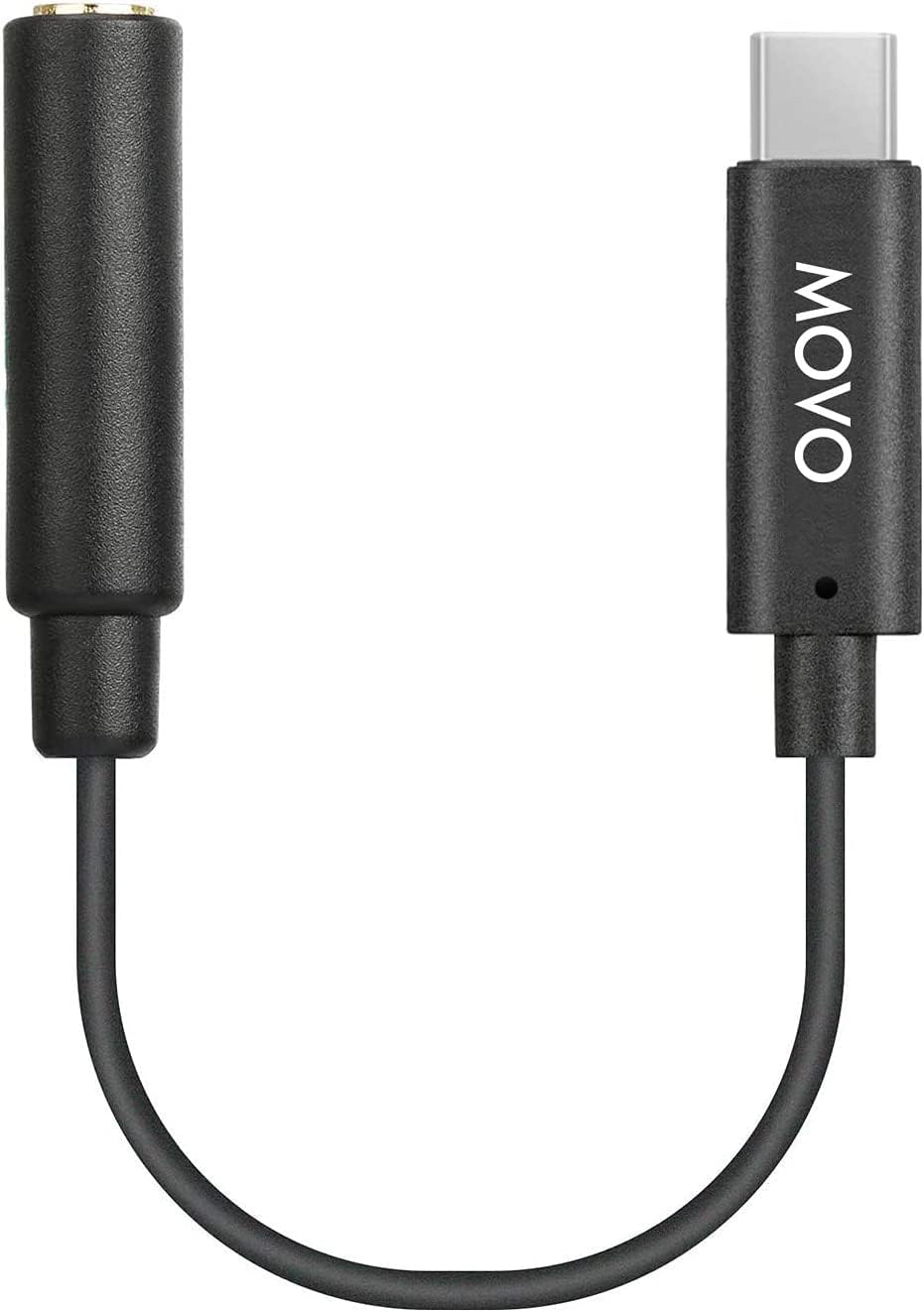 Movo UCMA-1 Female 3.5mm TRS Microphone Adapter Cable to USB Type-C Connector Dongle