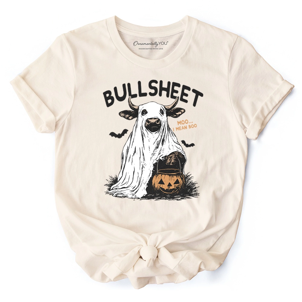 OrnamentallyYou Unisex Bullsheet Halloween Bull T-Shirt