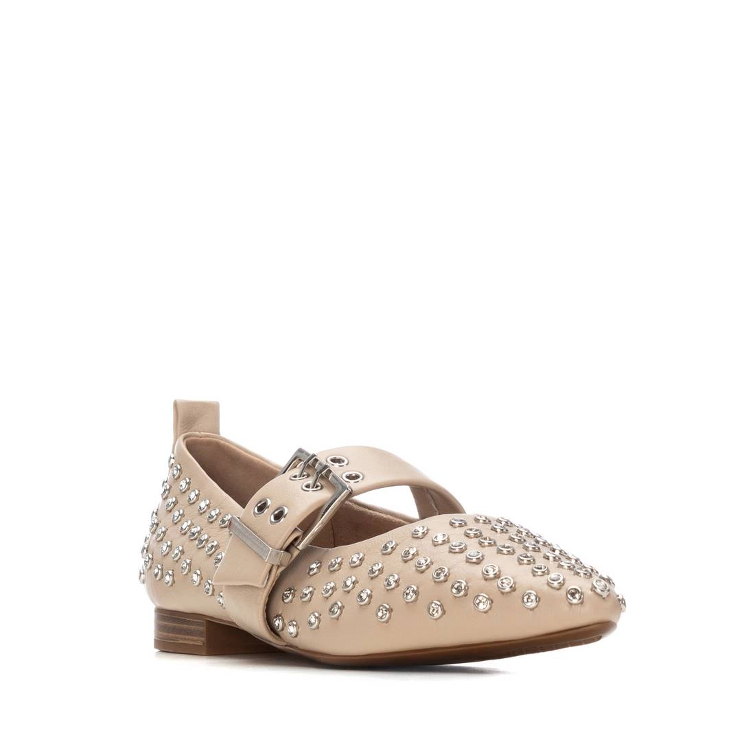 XTI Women's Studded Mary Jane Flats