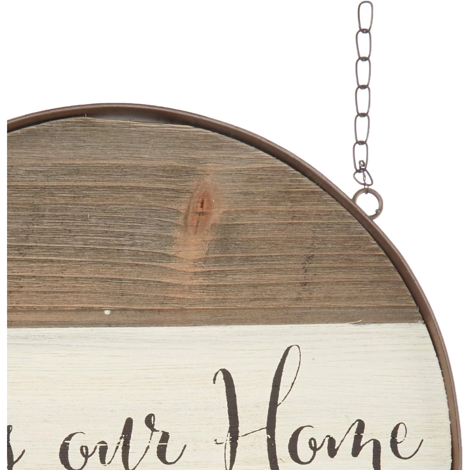 K&K Interiors Bless Our Home Circle Arrow Replacement Sign 13 x 13 inch - Arrow Sold Separately